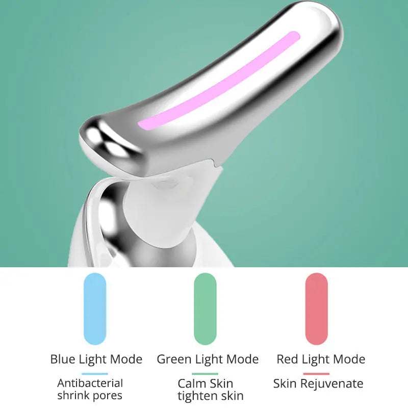 EMS Thermal Neck Lifting and Tightening Massager - Electric Microcurrent Wrinkle Remover velvet vial