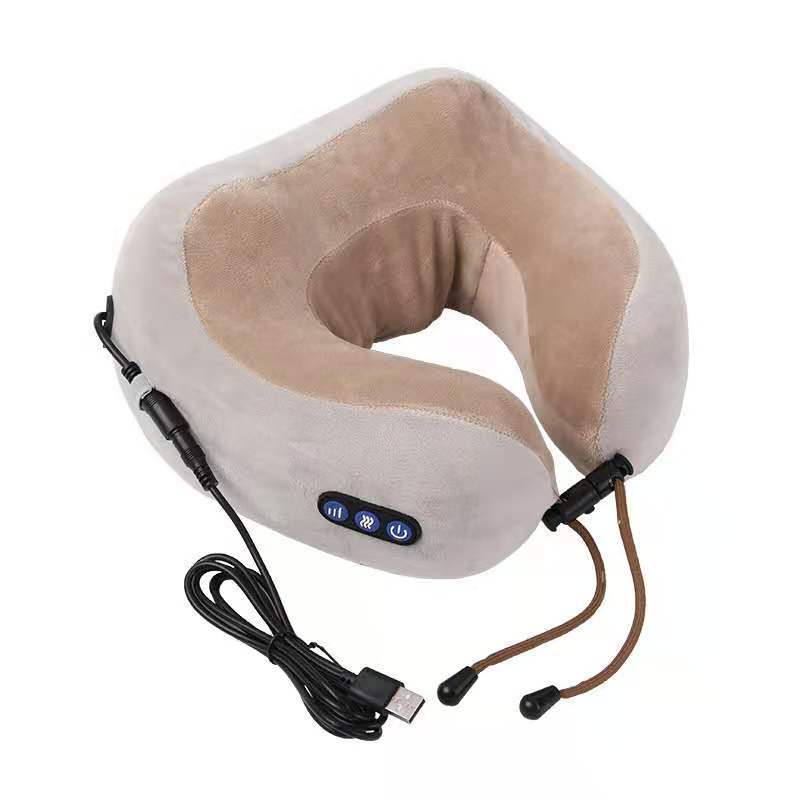 Electric Neck & Shoulder Pillow Massager with Heat