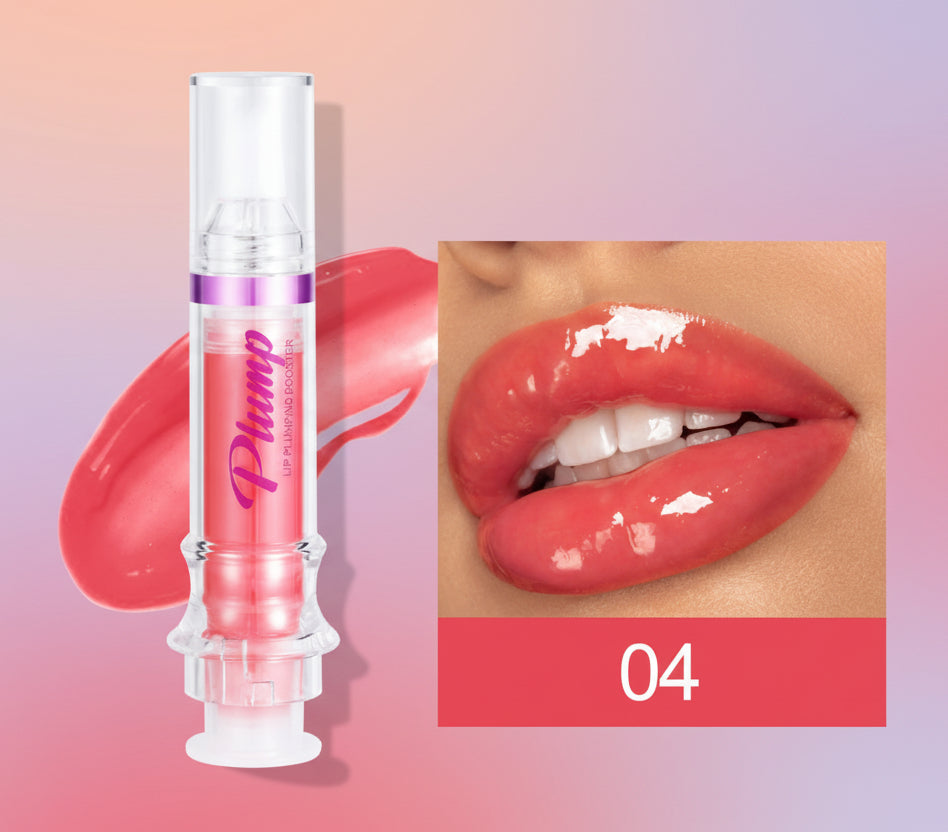 Lip Plumping Gloss - Spicy Honey Mirror Shine Liquid Lipstick