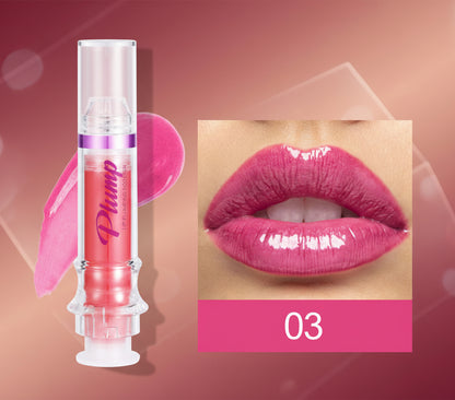 Lip Plumping Gloss - Spicy Honey Mirror Shine Liquid Lipstick