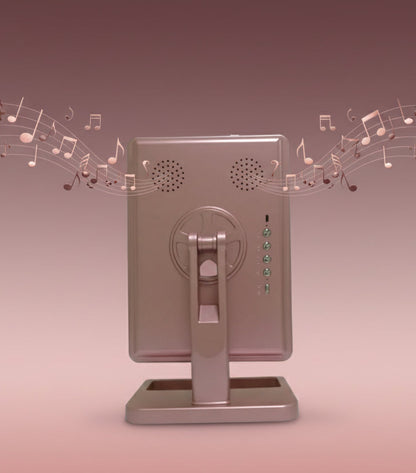 LED Makeup Mirror with Bluetooth Speaker - 3-in-1 Vanity Essential