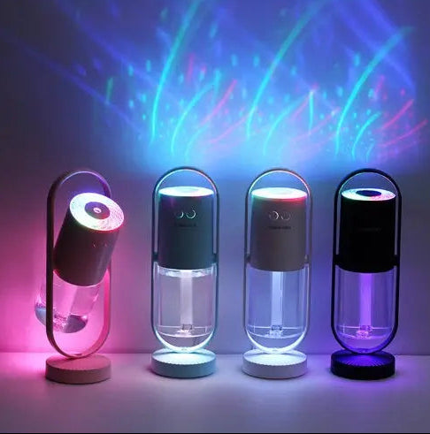 Magic Shadow Projection Humidifier - USB Ultrasonic Mist Maker with Night Light velvet vial
