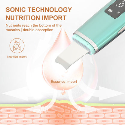 Ultrasonic Skin Scrubber - Deep Pore Cleansing & Exfoliation Tool