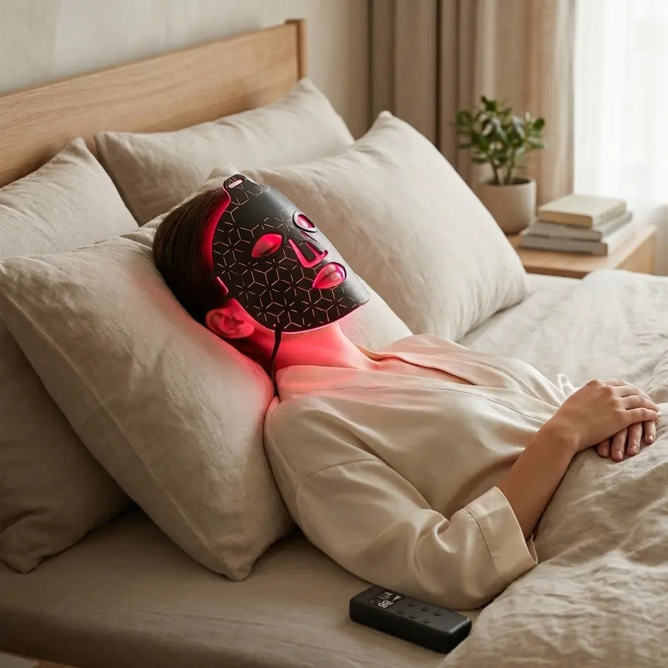 LED Light Beauty Mask - Professional 8-Color Light for Anti-Aging & Skin Rejuvenation