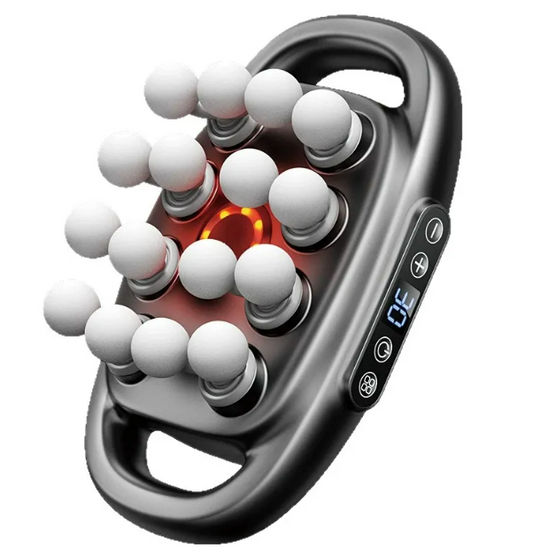 16-Head Massage Gun - Professional Deep Tissue Massager with LED Display
