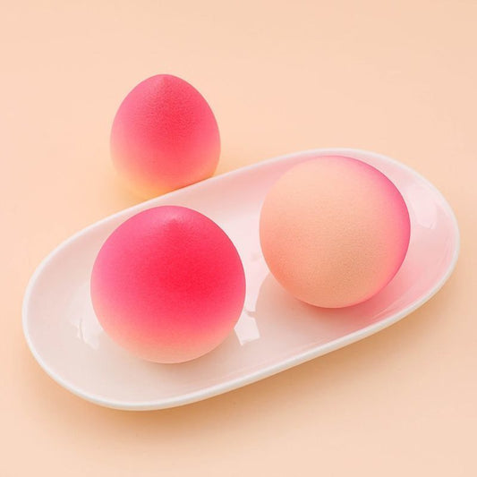 Peach-Shaped Makeup Sponge - Soft Blending Beauty Tool