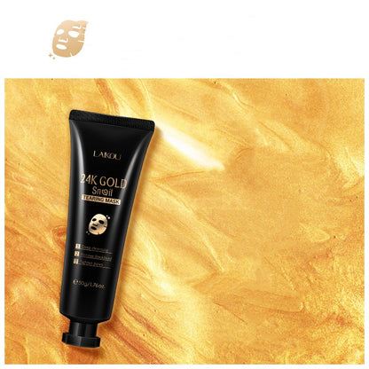 Gold Foil Snail Peel-Off Mask - Hydrating & Rejuvenating Treatment