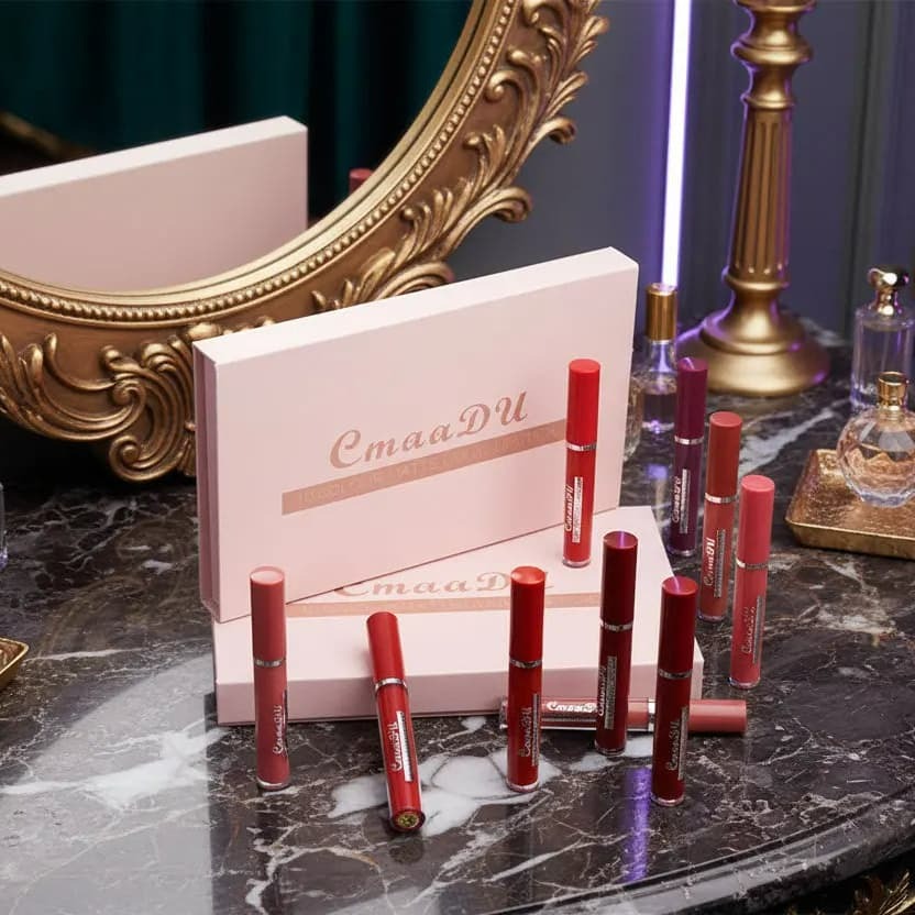 Long-Wear Waterproof Matte Lipstick - Non-Transfer Formula