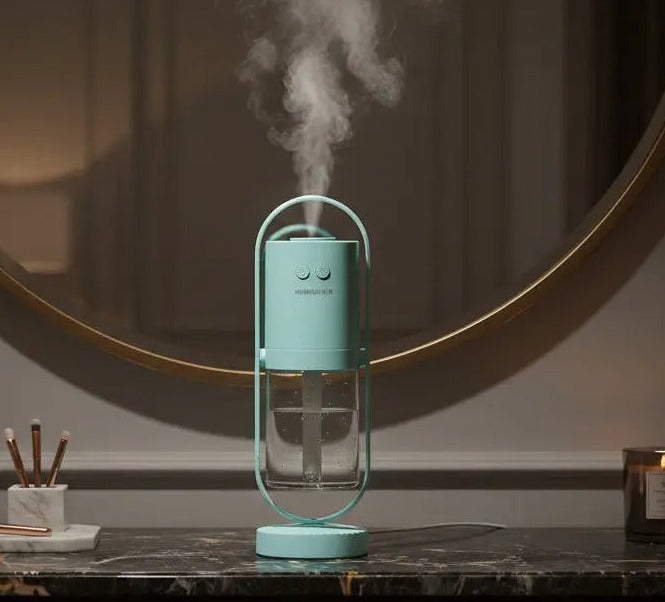 Magic Light Projection Humidifier - USB Ultrasonic Mist Maker with Night Light