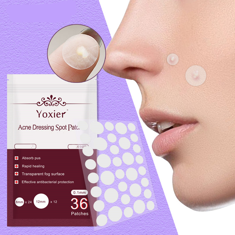 Invisible Acne Pimple Patches - Hydrocolloid Spot Treatment Stickers