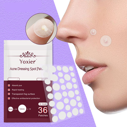 Invisible Acne Pimple Patches - Hydrocolloid Spot Treatment Stickers
