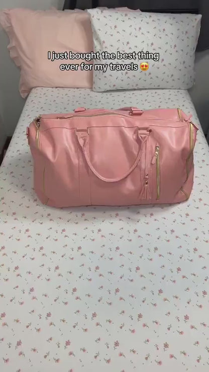 Large Capacity Waterproof Travel Duffle Bag – Women's Folding travel Bag
