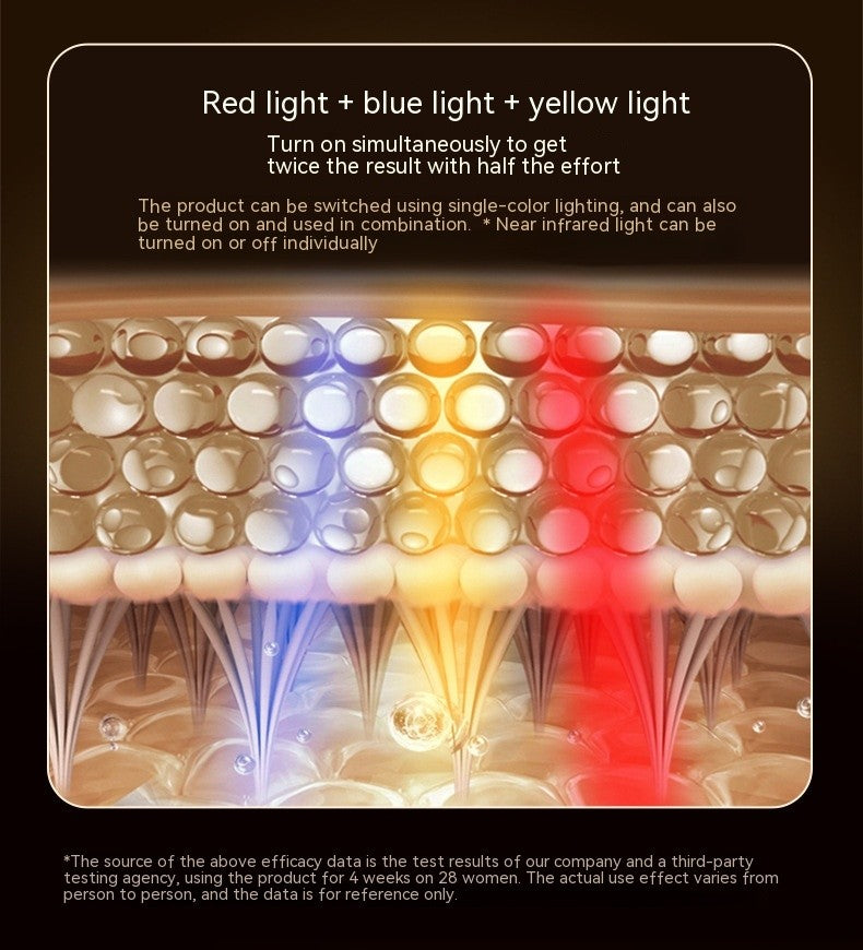 LED Light Beauty Mask - Professional 8-Color Light for Anti-Aging & Skin Rejuvenation