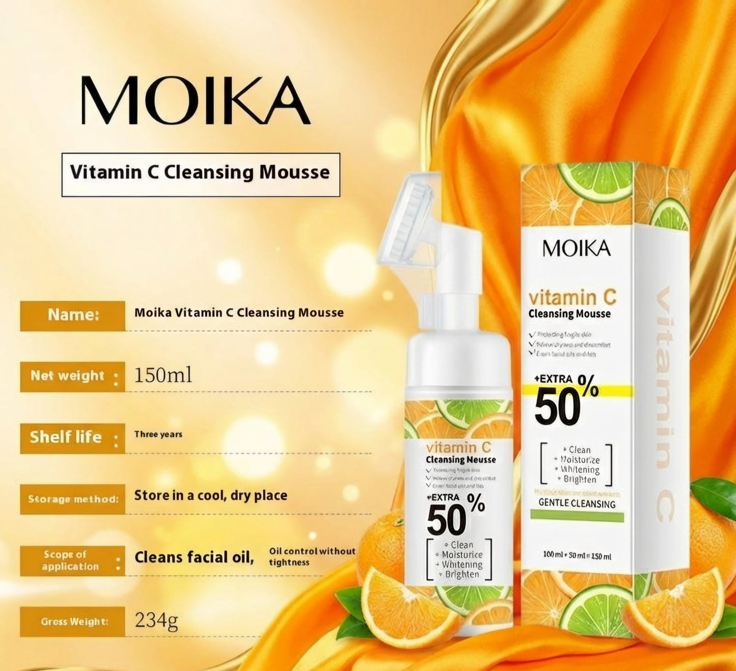 Oil Control Foam Cleanser - Gentle Cleansing Mousse