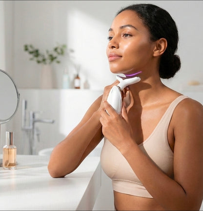 EMS Thermal Neck Lifting and Tightening Massager - Electric Microcurrent Wrinkle Remover