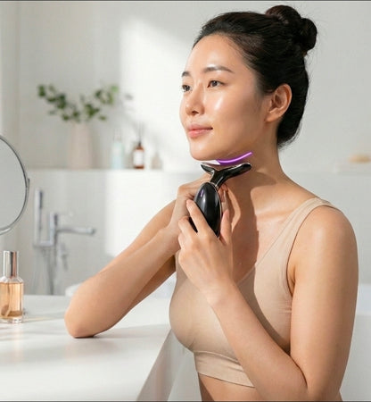 EMS Thermal Neck Lifting and Tightening Massager - Electric Microcurrent Wrinkle Remover
