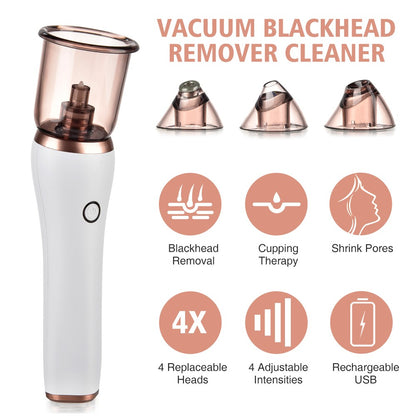4-in-1 Blackhead Remover - Guasha Cupping Facial Pore Cleansing Device