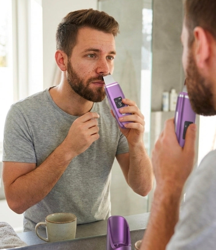 Ultrasonic Skin Scrubber - Deep Pore Cleansing & Exfoliation Tool