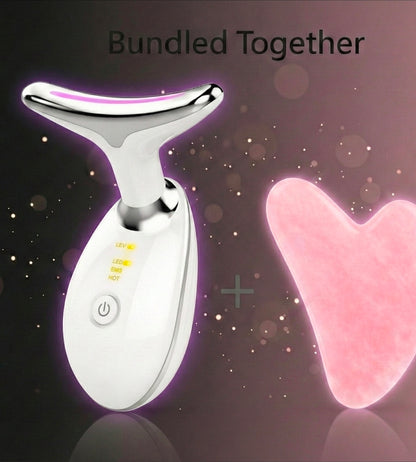 EMS Thermal Neck Lifting and Tightening Massager - Electric Microcurrent Wrinkle Remover