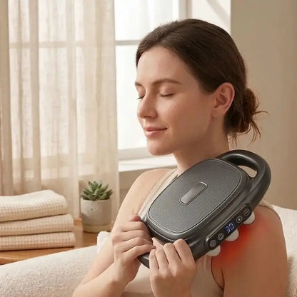 16-Head Massage Gun - Professional Deep Tissue Massager with LED Display
